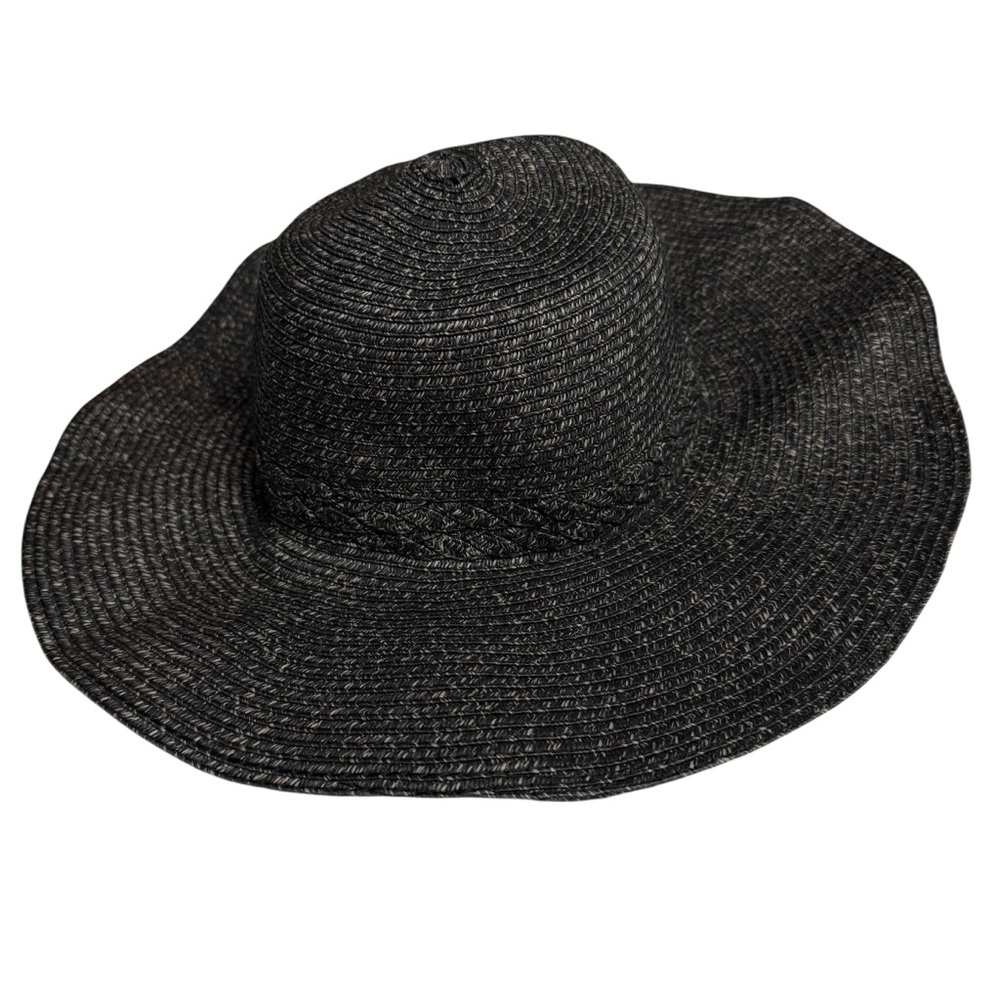 Goorin Bros Mint Packable Paper Straw Rafia Hat Floppy Brown 4" Brim Coastal Os